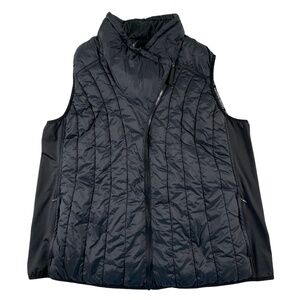 Calvin Klein Performance Black Quilled Vest Women 2X Sporty Athletic Athleisure